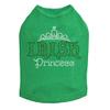 Irish Princess - Bling Rhinestone St Patrick Day Dog Shirt, M Kelly Green view 1