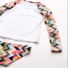 Kanu Surf Girls' Long Sleeve Rashguard UPF 50+ Two Piece Swim Set, Ruby Multi, 8 view 2