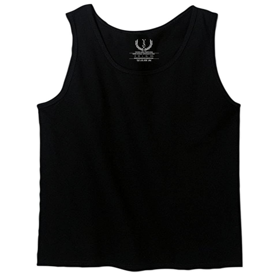 0143. Spartan Molon Labe Military Patriotic Greek Helment Graphic Men's Tank Top (Black, 2X-Large)