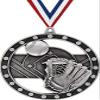 3" Baseball Medals, Massive Rimz Baseball Silver Medal Award 100 Pack view 1