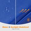 Exacme Trampoline Pad Replacement 15 Foot, Round Safety Frame Pad Spring Cover, Blue, CP15B view 4