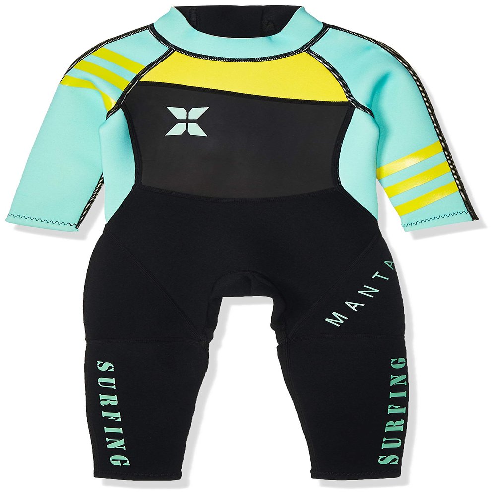 DIVE & SAIL Toddler Girls Neoprene Full Body Wetsuit Long Sleeve 2.5mm Thickness Thermal Siwmsuit for Swimming 2-3T Green