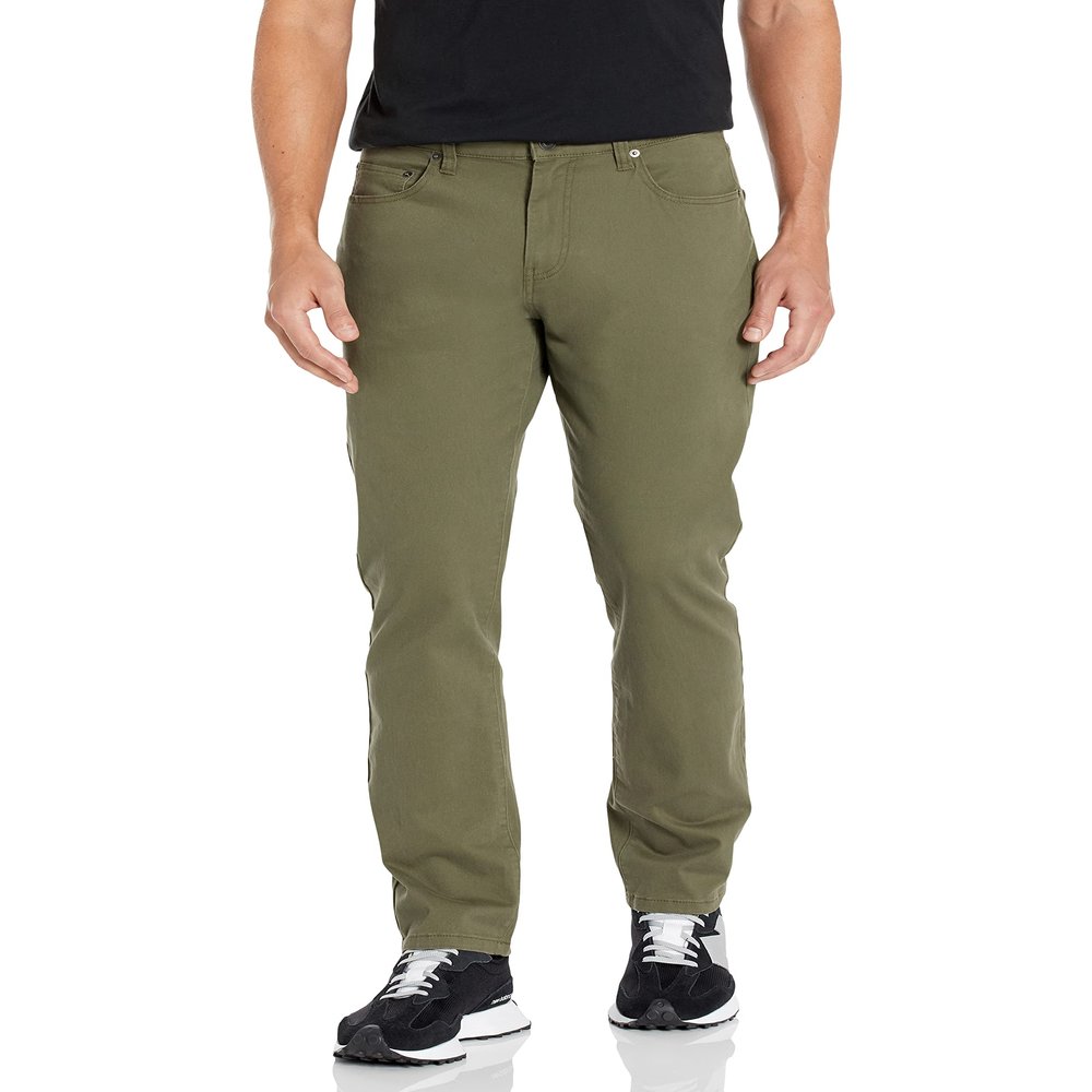 Amazon Essentials Men's Standard Athletic-Fit 5-Pocket Stretch Twill Pant, Olive 38W x 29L