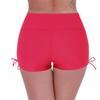 ACSUSS Women's Swim Boardshorts Beach Bikini Bottoms Short Swimwear with Side Ties Red Small view 2