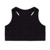 dPois Kids Girls' Racer Back Crop Top Sports Bra Dance Sports Gym Workout Active Wear Rose_Red 6 view 4