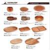 Captain Stag UP-2609 Wooden Tableware Plate, Square Shape, Divider Plate 3, Woodbreath view 2