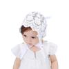 Baby Little Kids Toddlers Breathable Lacy Bonnet Eyelet Cotton Adjustable Sun Protection Hat (White-4) view 1