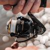 13 FISHING - Axum Spinning Reel - 6.2:1 Gear Ratio - 1.0 Size (Salt+Fresh) - AX-6.2-1.0,Black/Gold view 4