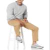 Amazon Essentials Men's Crewneck Cable Cotton Pullover Sweater, Light Grey Heather, X-Small view 4