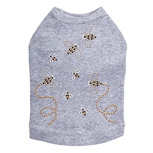 Bumble Bees - Dog Tank, XS Heather Gray