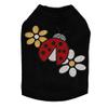 Glitter Ladybug & Daisies - Dog Tank, XL Black view 1
