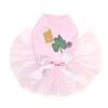 Dog in the Closet Beer Mug, Clover, & Pipe - Bling Rhinestone St Patrick Day Tutu Dress, XL Pink view 1