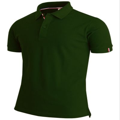 BCPOLO Men's Polo Shirt Solid Short Sleeve Classic Pique Polo Shirt Green-S (Asia-L)