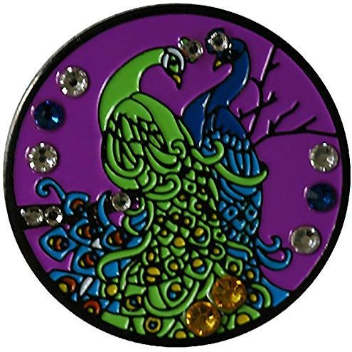 Peacock Love Colorful and Awesome Golf Ball Marker and Peacock Hat Clip