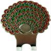 Peacock Love Colorful and Awesome Golf Ball Marker and Peacock Hat Clip view 2