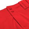 CHAMPRO Women's Tournament Traditional Low-Rise Polyester Softball Pant, XX-Large, Scarlet view 3