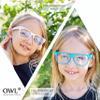 3 Pairs Kids Sunglasses Clear Lens Yellow Green, Smoke Polarized Lens Purple UVB protection view 4