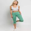 YELETE Side Pocket Performance Capri Leggings Dusty Jade Color Size M view 2