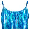 Made in USA Little Girls Bikini Top for Girls UPF50+ Sun Protection Toddler Bathing Suit Rash Guard for Beach Pool Swimwear, Water Tie-Dye, 3T view 1
