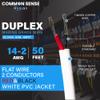 14 Gauge 2 Conductor Marine Wire - 50 ft Duplex Flat Marine Grade Wire Tinned Copper Oxygen-Free Insulated - 14/2 AWG UL 1426 Standard PVC Wire for Boat, Automotive, Speakers, Camper & Trailers view 2