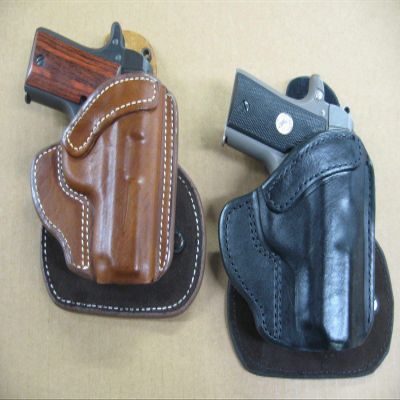 Azula All Leather Molded Paddle Holster CCW OWB for Springfield XDS 3.3" Barrel Pistol Black RH