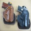 Azula All Leather Molded Paddle Holster CCW OWB for Springfield XDS 3.3" Barrel Pistol Black RH view 1