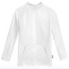 Made in USA Boys and Girls Rashguard UPF 50+ Sun Protective Long Sleeve Kids Swimwear Rash Guard for Summer Beach Pool and Swimming, White, 12 view 1