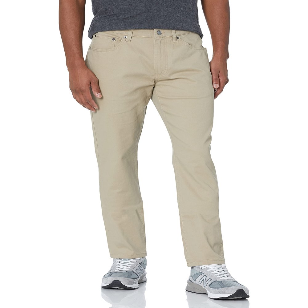 Amazon Essentials Men's Standard Skinny-Fit 5-Pocket Stretch Twill Pant, Khaki 32W x 31L