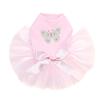 Dog in the Closet Green Nailhead Butterfly - Bling Rhinestone Tutu Dress, 2XL Pink view 1