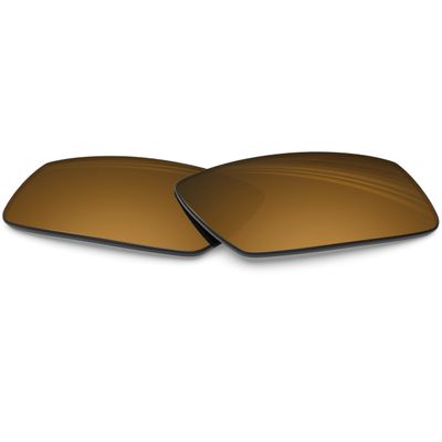 BLAZERBUCK Anti-salt Polarized Replacement Lenses for Oakley Crankshaft OO9239 - Pearl Gold Polarized