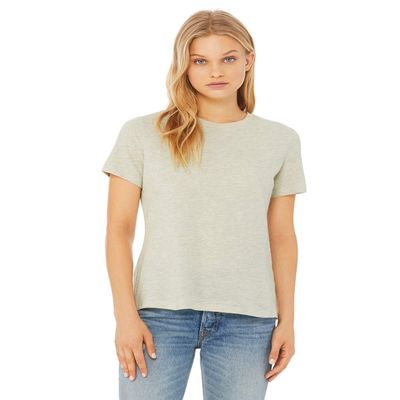 Bella Canvas Ladies' Relaxed Jersey Short-Sleeve T-Shirt M HTHR PRSM NATURL Vintage Navy