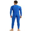 CHICTRY Adult Men One Piece Skin Tight Bodysuit Spandex Footless Jumpsuit Athletic Dance Leotard Blue X-Large view 4