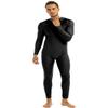 CHICTRY Adult Men One Piece Skin Tight Bodysuit Spandex Footless Jumpsuit Athletic Dance Leotard Black X-Large view 2