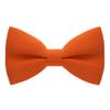 Bow Tie House Babies Classic Pre-Tied Bow Tie Formal Solid Tuxedo (Small, Pumpkin) view 1
