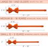 Bow Tie House Babies Classic Pre-Tied Bow Tie Formal Solid Tuxedo (Small, Pumpkin) view 4