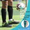 HiRui Soccer Shin Guards Shin Pads for Kids Youth Adult, Calf Compression Sleeve with Honeycomb Pads, Support for Shin Splint Baseball Boxing Kickboxing MTB, Lightweight(1PAIR)(Black, L) view 2