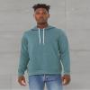 Bella + Canvas Unisex Sponge Fleece Pullover Hoodie L HTHR DEEP TEAL view 4