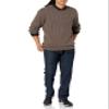 Amazon Essentials Men's Crewneck Cable Cotton Pullover Sweater, Brown Heather, XX-Large view 4