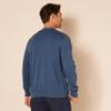 Amazon Essentials Men's Cotton Cardigan Sweater, -Blue Heather, X-Large view 3