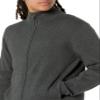 Amazon Essentials Men's Full-Zip Cotton Sweater, Charcoal Heather, Large view 3