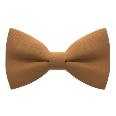 Bow Tie House Babies Classic Pre-Tied Bow Tie Formal Solid Tuxedo (Small, Caramel)