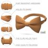 Bow Tie House Babies Classic Pre-Tied Bow Tie Formal Solid Tuxedo (Small, Caramel) view 2
