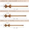 Bow Tie House Babies Classic Pre-Tied Bow Tie Formal Solid Tuxedo (Small, Caramel) view 4