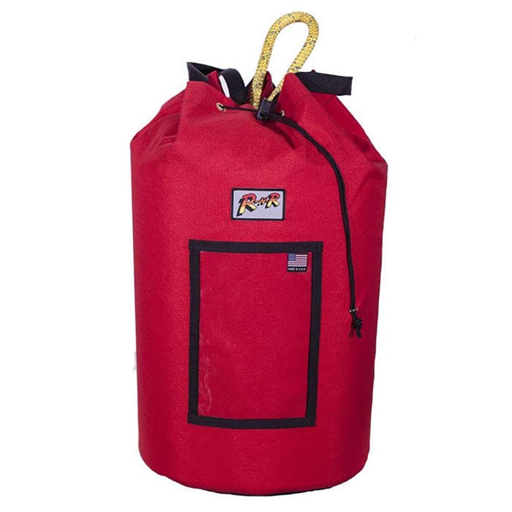Rock-N-Rescue Grand Rope Bag, Premium Climbing Gear Storage Backpack, Heavy-Duty 1000D Nylon, Padded Shoulder Straps, Waterproof Design, Made in USA, Perfect for Mountaineering, Small, Red