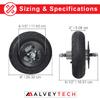 AlveyTech Front Wheel Assembly - Fits Razor Crazy Cart with Drift Bar (Versions 5 and up) Replacement 200x50 Rubber Tire, Inner Tube, Chain Sprocket, Axle, and Rim Parts for Kids Electric Carts view 2