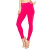 Women's Premium Ultra Soft Leggings (Fuchsia, Plus Size) view 1