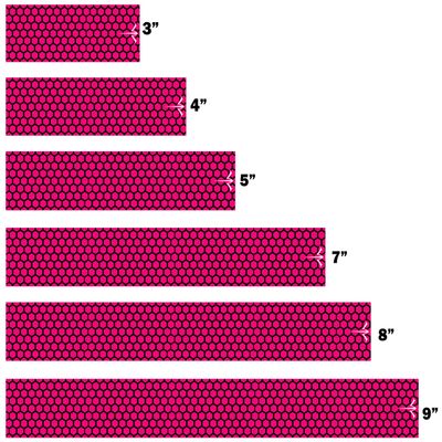White Water Archery Laminated Pink Honeycomb Arrow Wraps 15pc Pack Choose Length Width (5, 1.4)