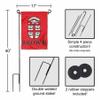 Brown Bears Garden Flag with Stand Holder view 3
