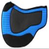 CHALLENGER Horse Quilted Endurance Contoured Barrel Gel Comfort Saddle Pad Blue 39185RB view 2