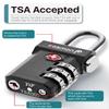 Fosmon TSA Approved Luggage Locks, 3 Digit Combination, 3 Pack Black view 2